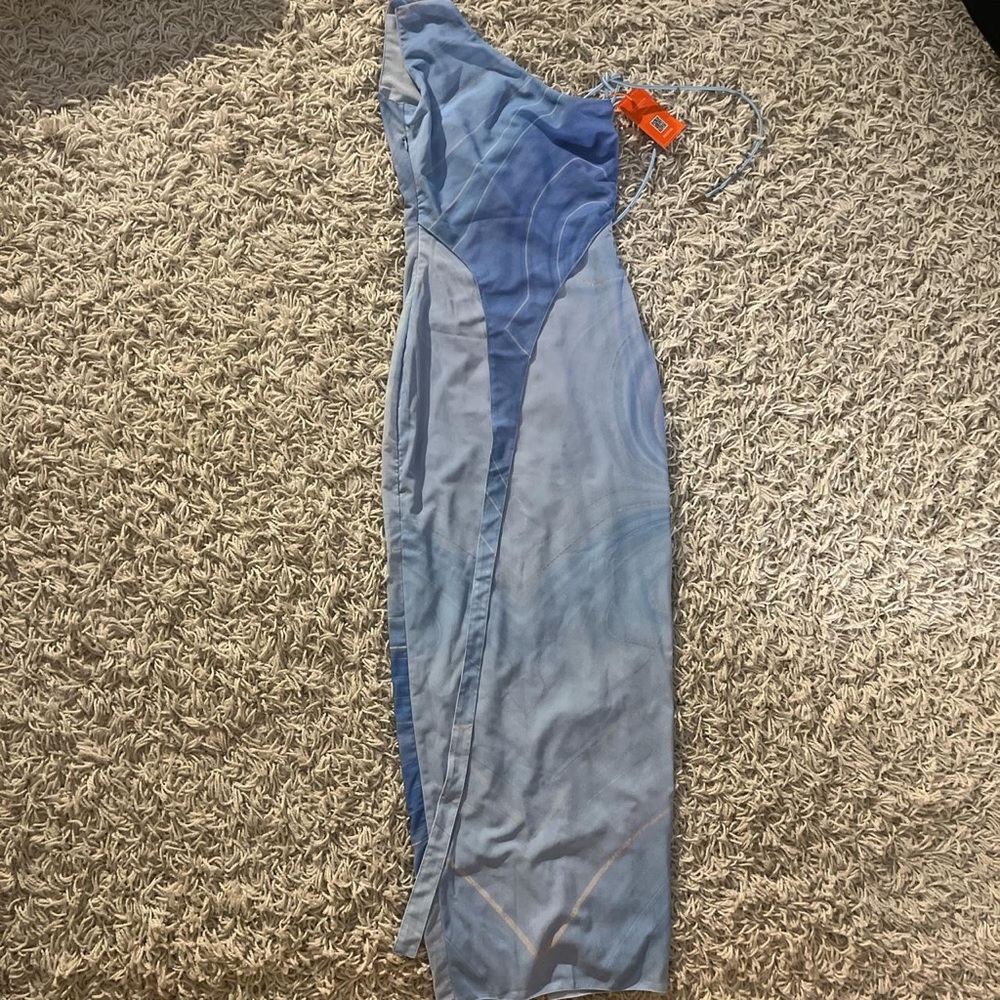 ICE ORBIT ASYMMETRICAL DRESS